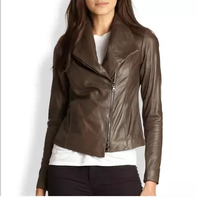 Vince 100% Leather Moto Jacket • $60