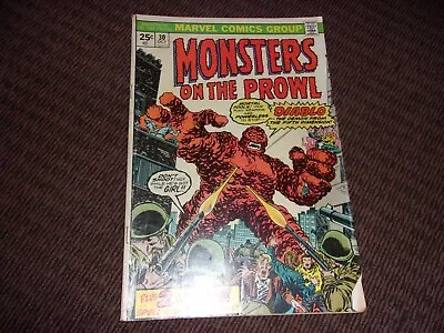 Monsters On The Prowl #30 1974 Marvel Diablo Kirby/Ayers Bag/Board FREE SHIPPING • $9.88