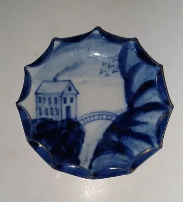 Delft Blue Pottery Ashtray Trinket Dish - Read • $8.50