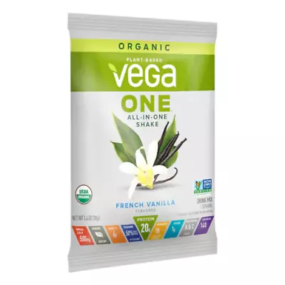 Organic Vega One All-In-One Organic French Vanilla Protein Shake 38g • $25.49