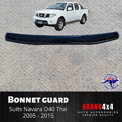 Premium Bonnet Protector Tinted Guard To Suit Nissan Navara D40 2005 - 2015 Thai • $82