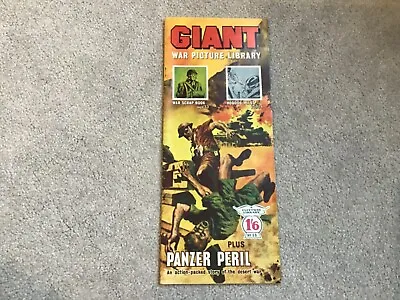 Giant War Picture Library Comic Book No. 59.Part Of A Bigger Collection From 60s • £25