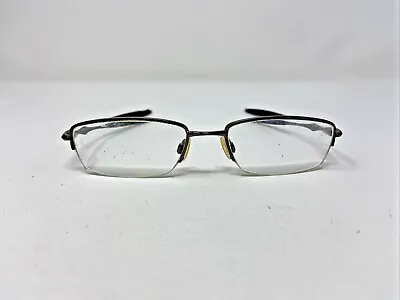 OAKLEY Eyeglasses Frames Sculpt 6.0 53-18-142 Brushed Chrome Half Rim T661 • $42.25