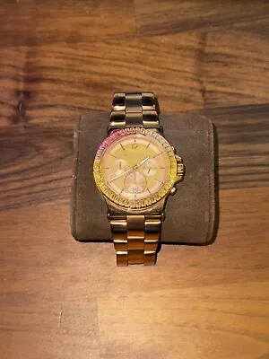 Michael Kors Dylan Rose-Tone MK5412 Wrist Watch For Women • $50