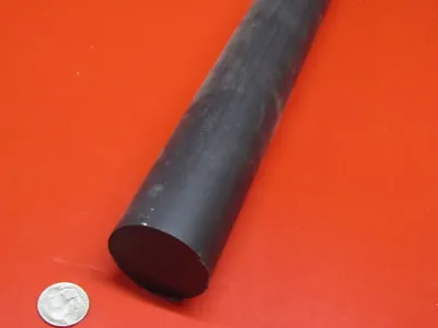 Polyurethane Round Rod 1.75  Diameter X 17  Length Black 60 Shore A • $80.99