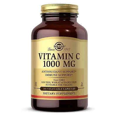 Solgar Vitamin C 1000 Mg 100 Vegetable Capsules • $18.60