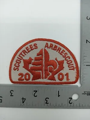 Vintage Boy Scouts Of Canada Badge Patch  Scoutrees Arbrescout 2001  • $4.99