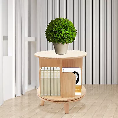 Bookshelf Organizer 360° Rotating Bookcase Storage Shelf Rack Floor Standing • $65