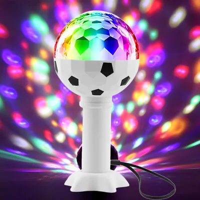 £8.49 • Buy LED Multi Coloured Rotating Disco Light Bulb Projector Party Lamp Crystal Ball