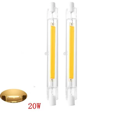 R7S LED Bulb COB Glass Tube 20W 118MM Replace Halogen Lamp Spot Light 110V 3000K • $17.09