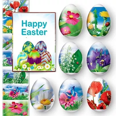 7 Easter Egg  Decoration Thermo Heat Shrink Sleeve Wraps Pysanka • £1.90