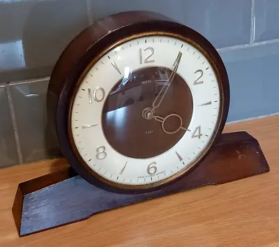 Nice Smiths 8 Day Mantle Clock With Floating Balance In Oak Case • £32.95