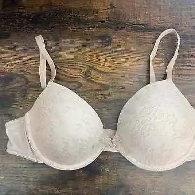 Vassarette Womens Sz 34C Light Beige T Shirt Bra Nylon • $6.20