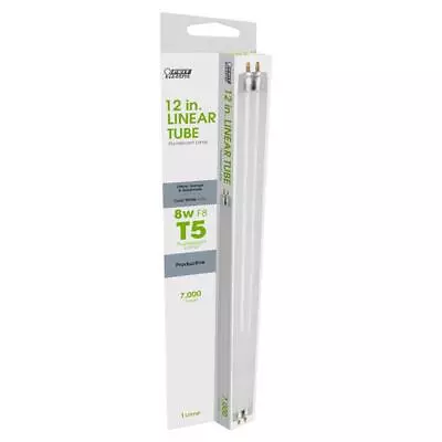 Feit Electric F8T5/CW/RP 8W 4100K Cool White G5 Base T5 Fluorescent Linear Bulb • $8.62