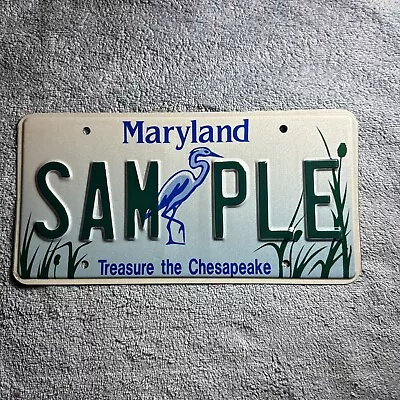 Maryland Treasure The Chesapeake Sample Stork License Plate • $10