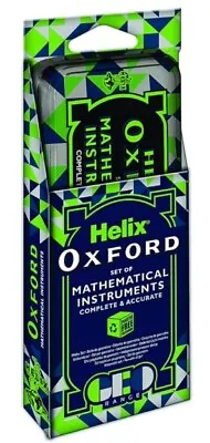 Helix Oxford Set Of Mathematical Instruments Compass Pencil Ruler Protractor • £2.99