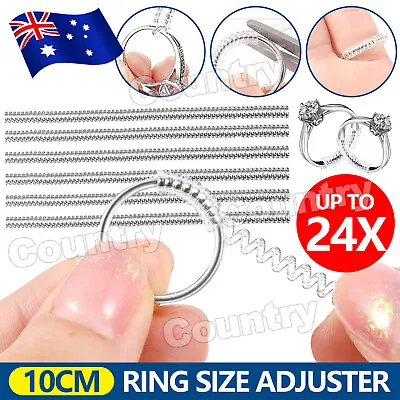 24x Ring Size Adjuster Reducer Spiral Invisible Guard Resizer Jewellery Tools AU • $3.95