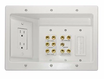 $62.35 • Buy Home Office & Theater, In Wall TV Power Kit, White, 5.1, HT2103WHV1