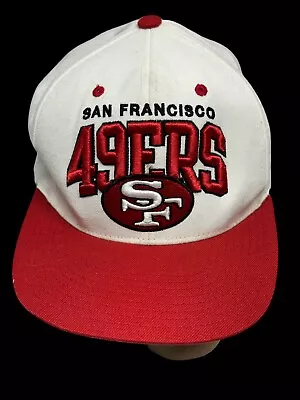 San Francisco 49ers Vintage Mitchell & Ness Snap Back Red White Hat  • $29.99