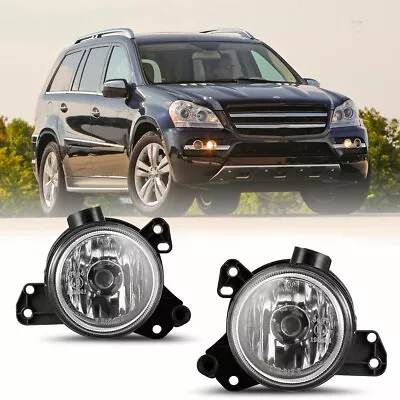 Fog Lights For 2010-2011 MERCEDES-BENZ GL350 GL450 GL500 Front Bumper Lamps Pair • $45.99