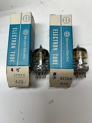 MATCHED PAIR  Western Electric 417A Vacuum Tube NIB NOS  • $125