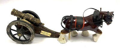 £5.95 • Buy Shire Horse & Cannon On Wheels Ornaments A53 G215