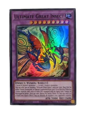 PHHY-EN035 Ultimate Great Insect Super Rare 1st Edition YuGiOh Card • £1.60