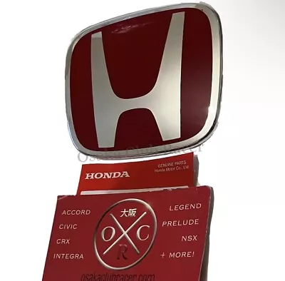 New GENUINE OEM FL5 Honda Civic Type R Rear Emblem Badge Red H Logo 2023+ • $69.95