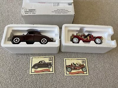 2 National Motor Museum Mint 1940 Ford Deluxe Coupe & 1913 Model T Speedster • $26
