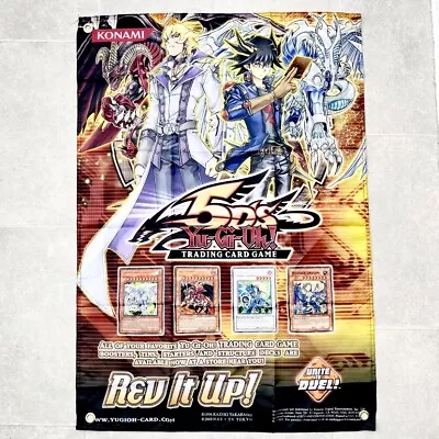 Yu-Gi-Oh 5Ds Video Game Poster Display Promo Vintage YuGiOh GX Card Merchandise • £24.99