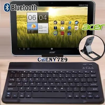 £9.99 • Buy For Acer Iconia 10.1  Tablet Slim Wireless Bluetooth Keyboard + Stand Holder
