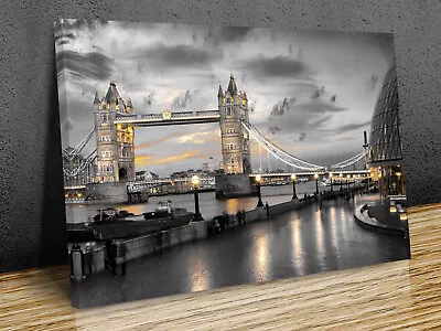 Tower Bridge In London Wall Art Mounted Canvas Print Or Print Only • £18.99