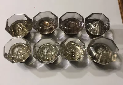 Good Antique Vintage Lot Of 8 Glass Door Knob Knobs Handles 2  To 2.25  Diam. • $19.99