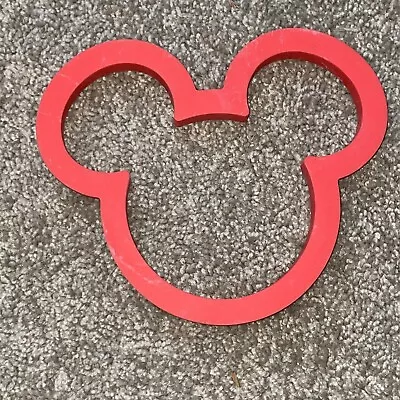 Disney Parks Mickey Mouse Icon Ears Head Silicone Pancake Egg Mold Red Large 6  • $8.95