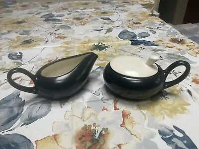 Vintage Metlox Contempora Free Form Sugar And Creamer Set Excellent! • $59.99