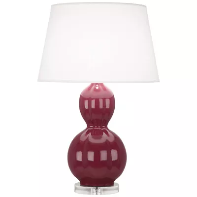 Robert Abbey RACP99 1Light Table Lamp Williamsburg Randolph Deep Mauve Glazed • $385