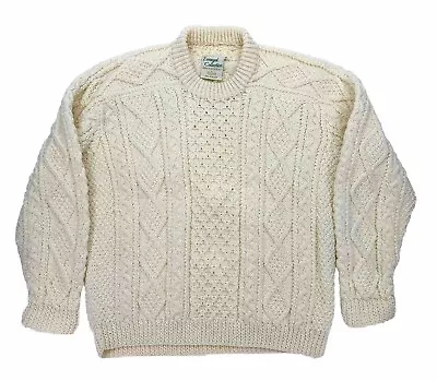 Donegal Collection Aran Handknit Sweater By Magee Mens XL Wool Fisherman Knit • $84.95