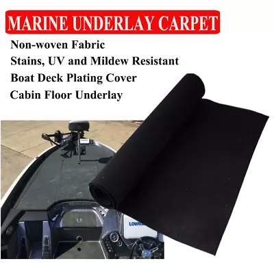 $31.01 • Buy 2Mx1.2M Slippy Proof Marine Carpet Boat Yacht Under Felt Mat Cabin Deck Plating