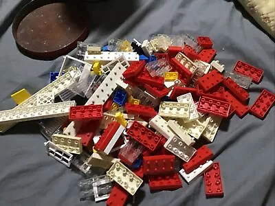 Vintage American Plastic Bricks #715 Halsam 1960s  Made In The USA Used 196 Pcs • $10