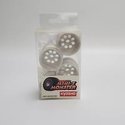  Kyosho MINI-Z Reacer Monster Plastic WHITE  Wheels Set MMH01 650 MAD FORCE  • $59.84