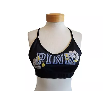 Victoria's Secret PINK Active Ultimate Lightly Lined Hawaii Floral Sports Bra L • $14.99