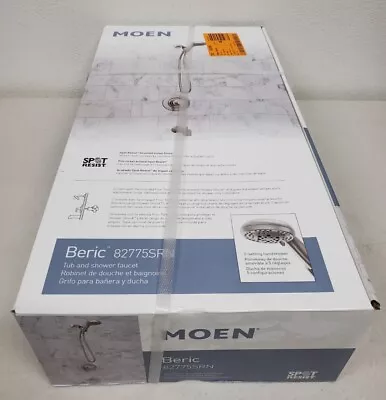 MOEN  Beric 5-Spray Tub And Shower Faucet Spot 82775SRN Brushed Nickel  • $144.98