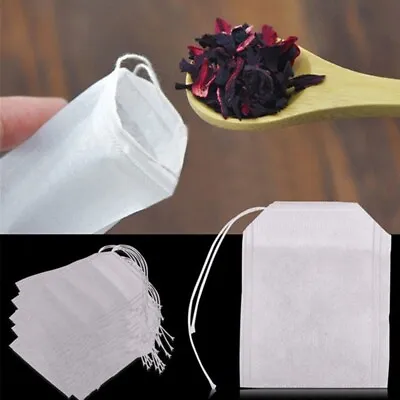 £3.77 • Buy 100x Filter Paper Empty Unbleached Sealable Self Fill Tea Coffee Herb Eco Bags