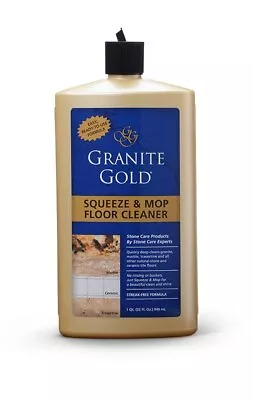 Natural Stone Marble Granite Squeeze And Mop Floor Cleaner Granite Gold 946ml • £14.19