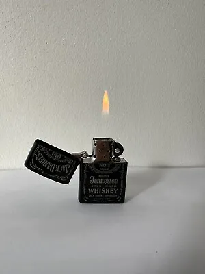 Jack Daniel's Tennessee Whiskey Black Vintage Petrol Lighter Logo Promotional • £25