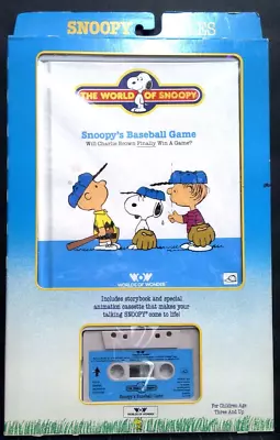 Vintage Sealed World Of Wonder Snoopy Book & Tape  Snoopy's America  • $17.07