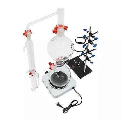 2000ml Essential Oil Steam Distillation Apparatus Kit Water Distiller Purifier • $134.40