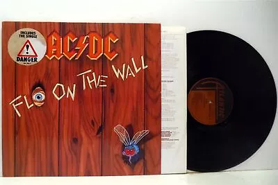 AC/DC Fly On The Wall LP EX+/EX 781 263-1 Vinyl Album With Lyric Inner 1985 • $120.44