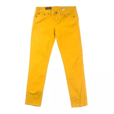 J.CREW Toothpick Yellow Ankle Jeans Womens 27 • $24.99