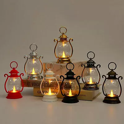 Retro Led Lantern Battery Powered Decorative Night Light Tent Light For Camping • $10.49